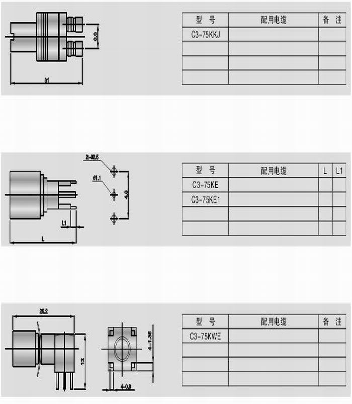 AT&T型射頻同軸連接器